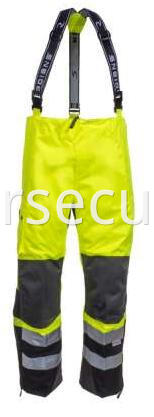 Unisex Green High Visibility Waterproof Overalls